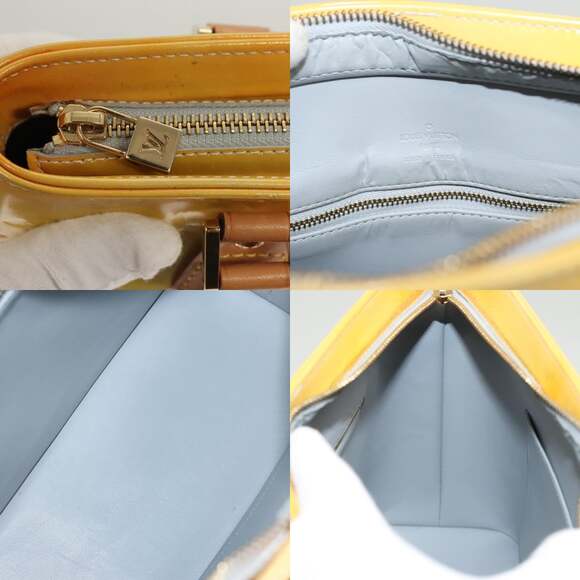 LOUIS VUITTON Monogram Vernis Houston Hand Bag Gris M91053 - Picture 11 of 13